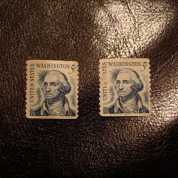 RARE USA 5 Cent Blue George Washington Unstamped Postage Stamps - Picture 1 of 6